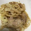 まはけか's cooksnap of when they made 豚ばら肉の和風パスタ.