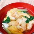 ☆３匹の子ぶた☆'s cooksnap of when they made 小松菜と卵の味噌汁♪卵ふんわり♪.