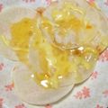 nosso's cooksnap of when they made 餃子の皮ピザ☆ハニーチーズ.