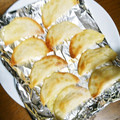 ミニうさモモ's cooksnap of when they made 餃子の皮のチーズ焼き.
