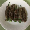 クックUAZ9M8☆'s cooksnap of when they made オクラの牛肉巻き.