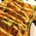 ★buhimaru★'s cooksnap of when they made 大好きなアボカドキムチマヨトースト♡.