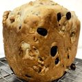 あろはにもっぷ's cooksnap of when they made ＨＢで！クルミ＆フルーツ生クリーム食パン.