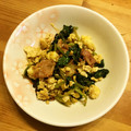 クック1FX93J☆'s cooksnap of when they made 小松菜とベーコンとたまごの洋風炒め♪.