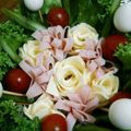奏かなで's cooksnap of when they made 生ハムとサーモンで母の日♡ブーケサラダ.