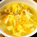 シシュポス's cooksnap of when they made 簡単♡水菜ときのこ 卵の味噌中華スープ！.