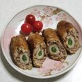 mami99's cooksnap of when they made ちくわでボリュームアップ！棒ハンバーグ.