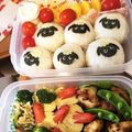あいちぁ's cooksnap of when they made ひつじのショーンおにぎり運動会弁当!.