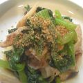 sonop's cooksnap of when they made 小松菜と豚肉のからしあえ.