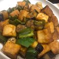 sora_h's cooksnap of when they made 厚揚げ茄子ピーマンの甘辛照り焼き.