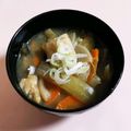 SUNMOONMOM's cooksnap of when they made 具だくさん豚汁.