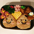 ★ｋｙｏｎ．'s cooksnap of when they made 幼稚園 お弁当♡栗 さん 秋 キャラ弁.