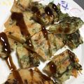 リラシャン's cooksnap of when they made こども向け★小松菜いっぱい食べれるお焼き.