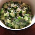 くま五郎's cooksnap of when they made ご飯がススム！きゅうりとオクラのだし.
