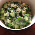 くま五郎's cooksnap of when they made ご飯がススム！きゅうりとオクラのだし.