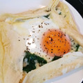 ｍａＵ３'s cooksnap of when they made 簡単☆HMでガレット風目玉焼き*^^*.
