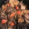 なな☆ILC's cooksnap of when they made 牛すじ煮(こんにゃく,大根).白ワイン.