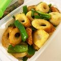 クックJO8ELA☆'s cooksnap of when they made お弁当に♪♪チクワとピーマンのカレー炒め.