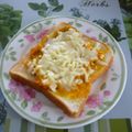 クレイプメートル's cooksnap of when they made かぼちゃサラダチーズトースト♬.