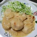 ユーロン's cooksnap of when they made 簡単。夕食！鶏むね肉酒粕味噌浸け炒め.