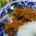 kokoro70's cooksnap of when they made 爽やかあとひく*梅しそチキンキーマカレー.