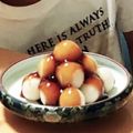 きゃん♡ママ's cooksnap of when they made 米粉で十五夜の月見だんご♡.