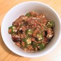 ⁂popu⁂'s cooksnap of when they made 簡単副菜✿さば缶オクラ納豆.