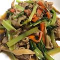ozameg's cooksnap of when they made 簡単♪豚バラと小松菜炒め.