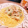 キョ口ちゃん's cooksnap of when they made 簡単ランチ！納豆ツナとアボカドのパスタ.