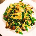 バン。's cooksnap of when they made 簡単!!しめじと挽き肉でカレー風味ニラ玉.
