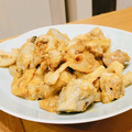 mikkemama's cooksnap of when they made ♡鶏ささみとレンコンと里芋のピリ辛炒め♡.