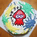よしやん★'s cooksnap of when they made スプラトゥーンケーキ.