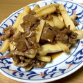 junlalan26's cooksnap of when they made 牛肉と長芋としめじのこっくりオイスター炒.