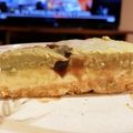 YLanson's cooksnap of when they made レアチーズと抹茶ムースのケーキ.