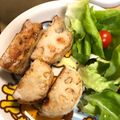 まめちぃママ's cooksnap of when they made カニカマとはんぺんでレンコンの挟み揚げ☆.