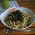 gosscha's cooksnap of when they made 簡単大葉とねぎの和風スパゲティ.