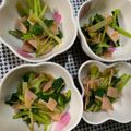 ゆまつは's cooksnap of when they made 根三つ葉とハムの辛子醤油和え.
