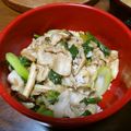 クック640TMZ☆'s cooksnap of when they made 豚肉とチンゲンサイとピーマンの中華炒め丼.