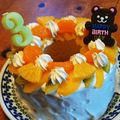 にょん1418's cooksnap of when they made フルーツデコレーションケーキpart3.