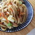 aaaaaaaai's cooksnap of when they made 醤油ベースの焼きうどんオイスターソース入.