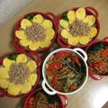毎日楽ちん乗っけ弁当's cooksnap of when they made ♡ヒマワリそぼろご飯♡.