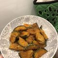 kikamata's cooksnap of when they made カボチャの素揚げ.