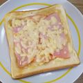 ＊なぁ＊'s cooksnap of when they made Wハムのはちみつ＆チーズトースト.