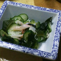 乙川日奈's cooksnap of when they made わかめとカニカマときゅうりの酢の物.