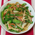 だぁしま's cooksnap of when they made ☆ウインナーとピーマンの炒め物☆.
