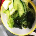 ✳︎あーしゅ✳︎'s cooksnap of when they made りぼんきゅうりとレタスのやみつきサラダ☆.