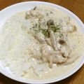 chou*'s cooksnap of when they made 超簡単おもてなし料理！鶏もも肉クリーム煮.