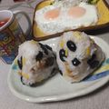 よちりん's cooksnap of when they made 黒豆甘煮と胡桃☆柚子香るおにぎり.