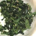 クックZ8J4H4☆'s cooksnap of when they made レンチンほうれん草の胡麻和え.