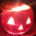 kude★mika's cooksnap of when they made ハロウィンのオレンジジャックオランタン♪.